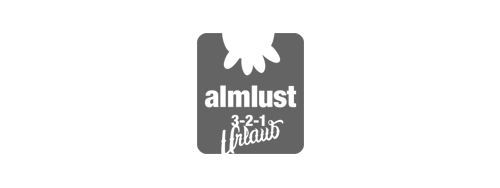 Logo almlust grau