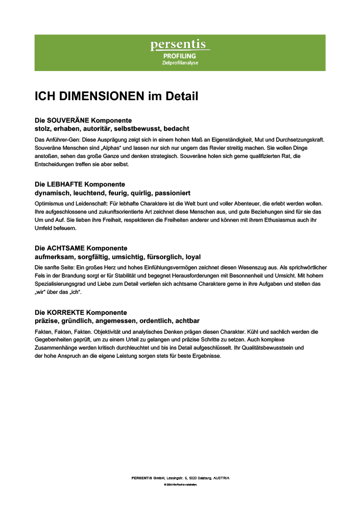 personality persentis